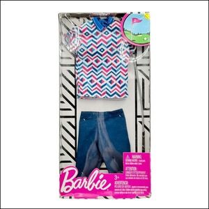 Barbie Doll KEN Career Outfit Fashion 2018 GOLF Mattel FXJ53 Polo Short Club NIB